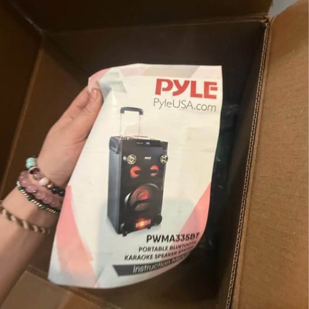 Pyle PWMA335BT Portable Bluetooth Karaoke Speaker System